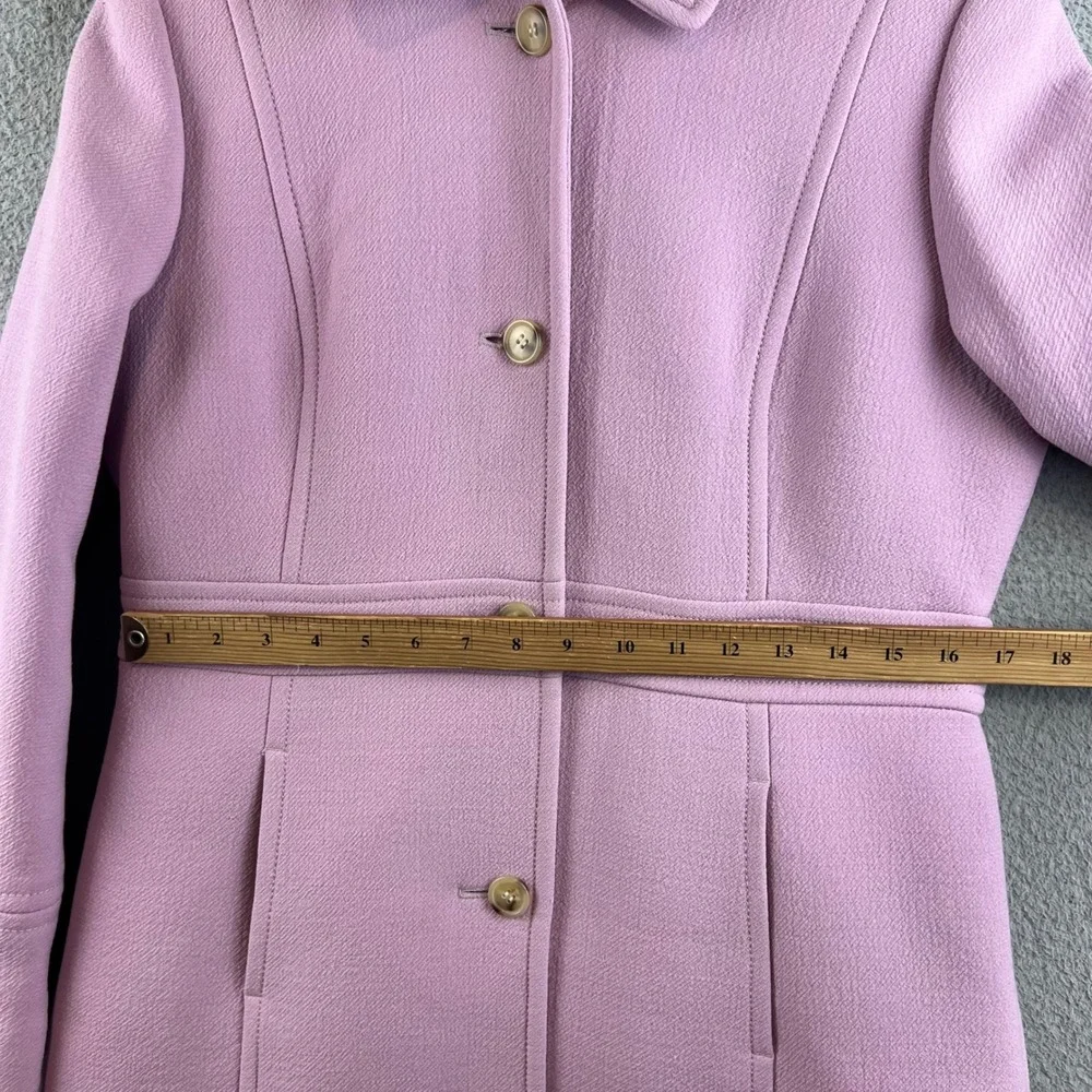 J.Crew Lady Coat Double-Cloth Wool Thinsulate Pink Orchid 12P Petite